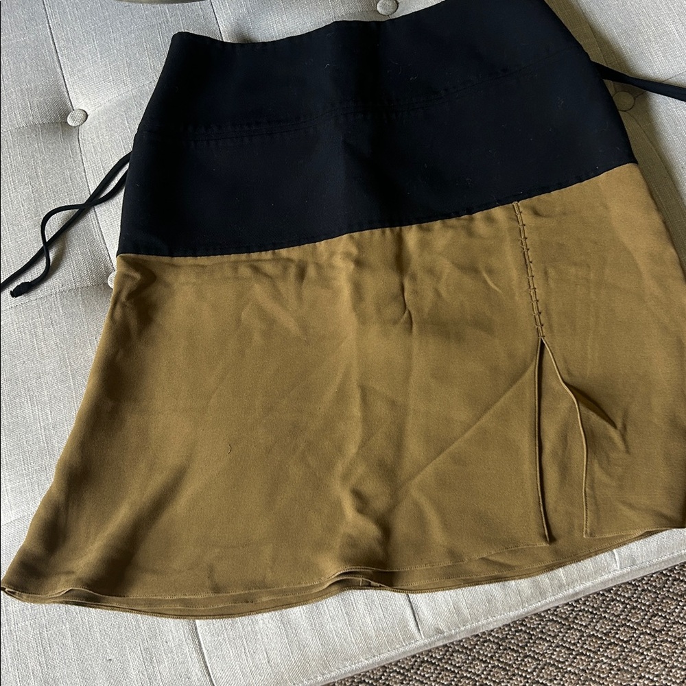Ralph Rucci Silk/Wool Drop Waist Midi Skirt Size 8 - Picture 4 of 9